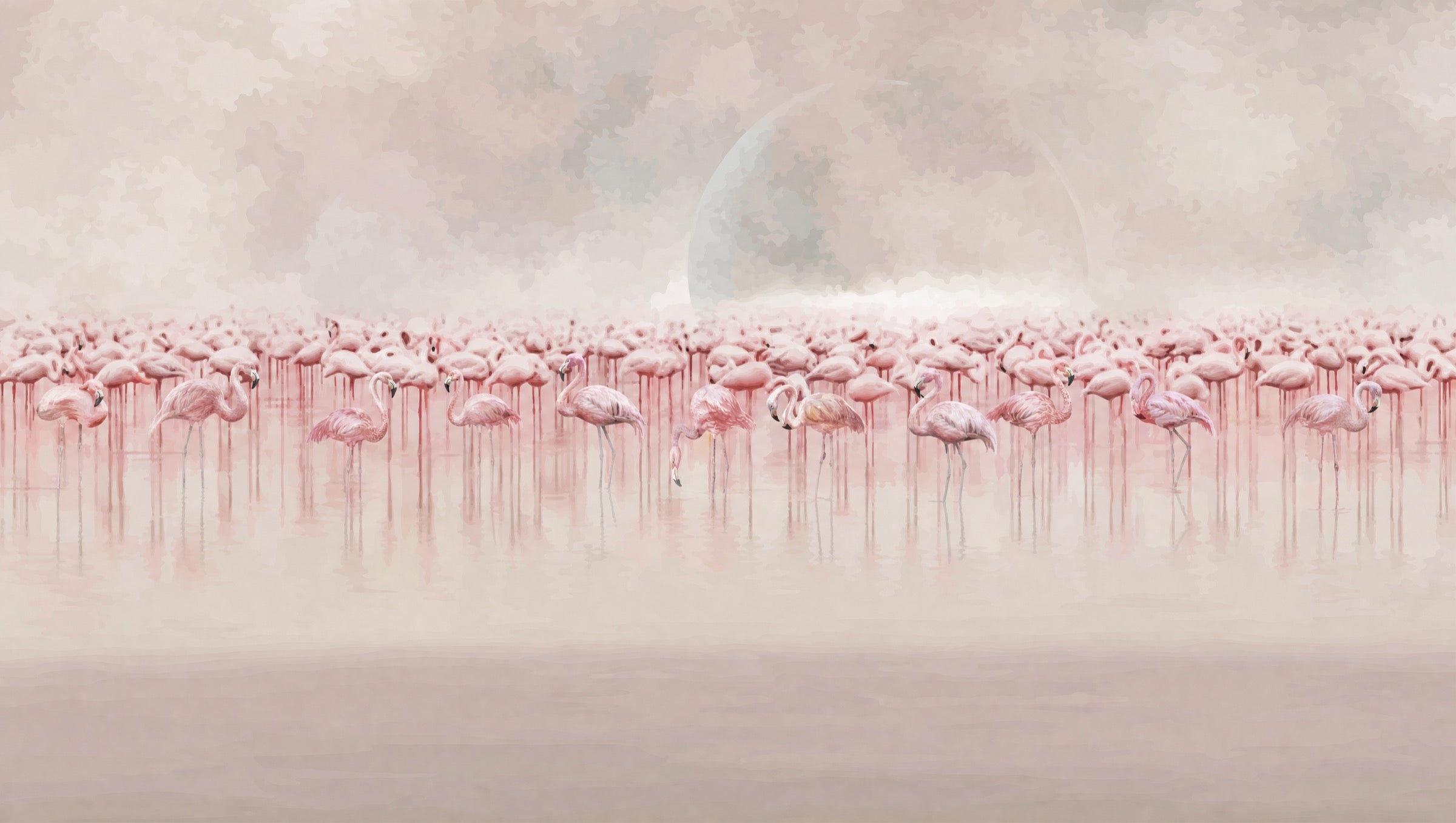 flamingo-club-wallpaper flat pattern