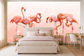 flamingo lake wallpaper in a children's room