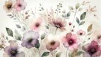 floral art wallpaper pattern shown flat
