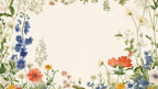 floral border wallpaper pattern shown flat
