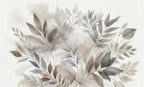 floral leaf wallpaper pattern shown flat