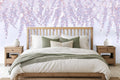 floral patterns wallpaper in a bedroom