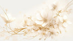 gold blossom wallpaper pattern shown flat