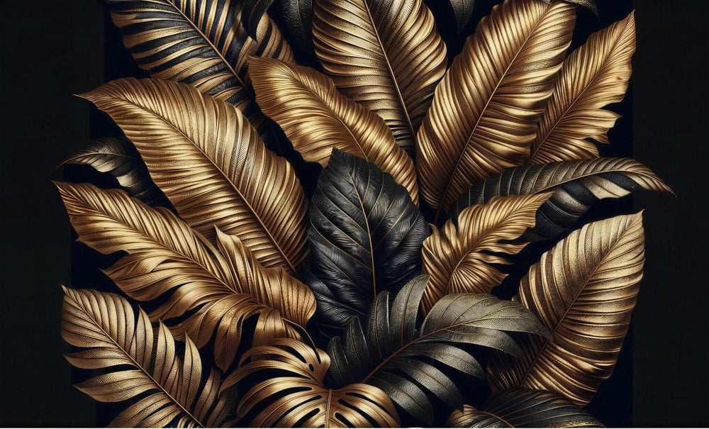 Gold Leaf Effect Wallpaper design
