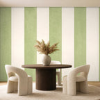 green stripe peel and stick wallpaper room