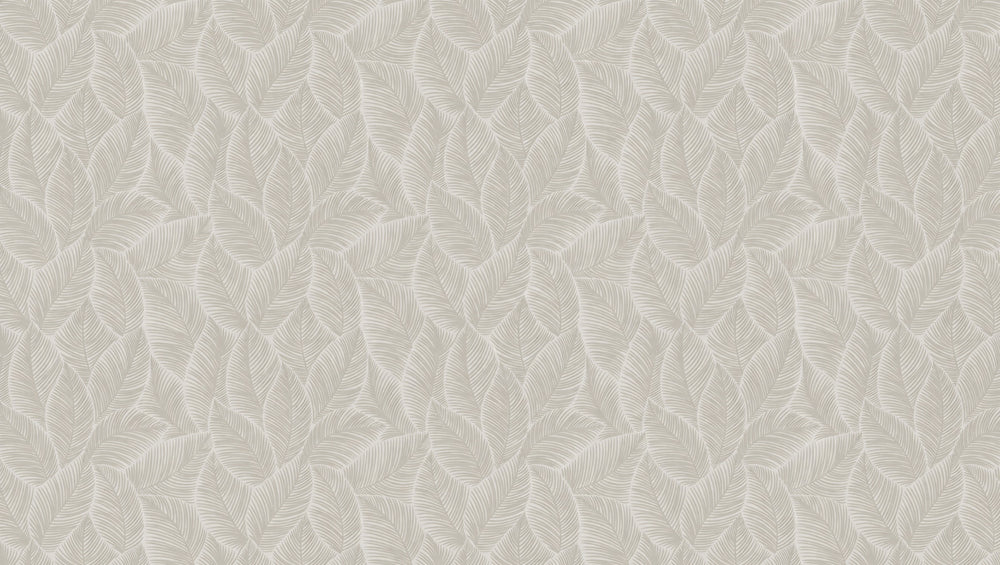 Grey Leaf wallpaper design