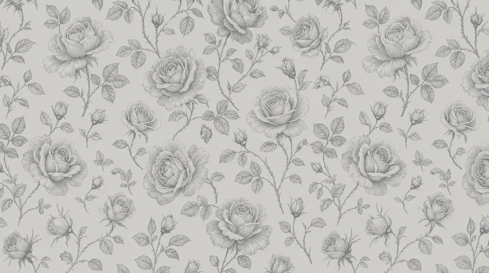 Grey Rose Wallpaper design