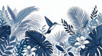 hummingbird wallpaper peel and stick pattern shown flat
