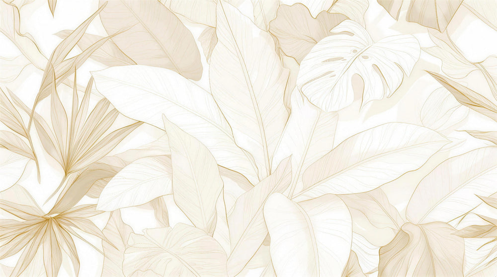 Leaf Wallpaper for Bathroom design