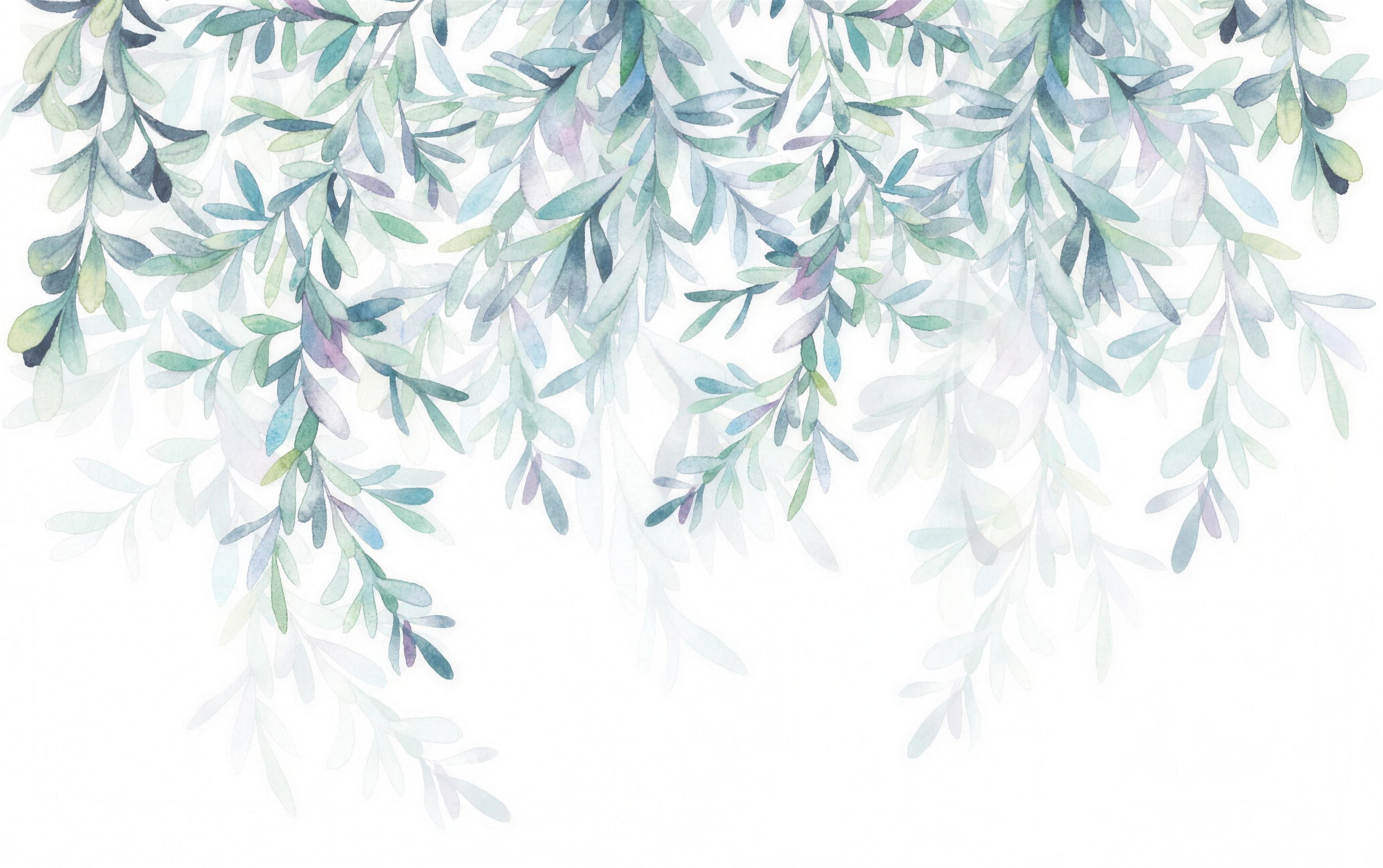 leaf wallpaper white pattern shown flat
