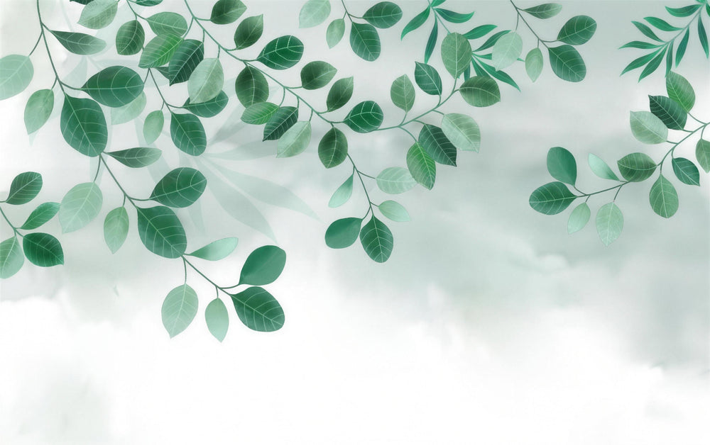 Minimalist Leaf Wallpaper design