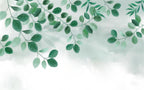 minimalist leaf wallpaper pattern shown flat