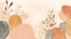 modern floral wallpaper pattern shown flat