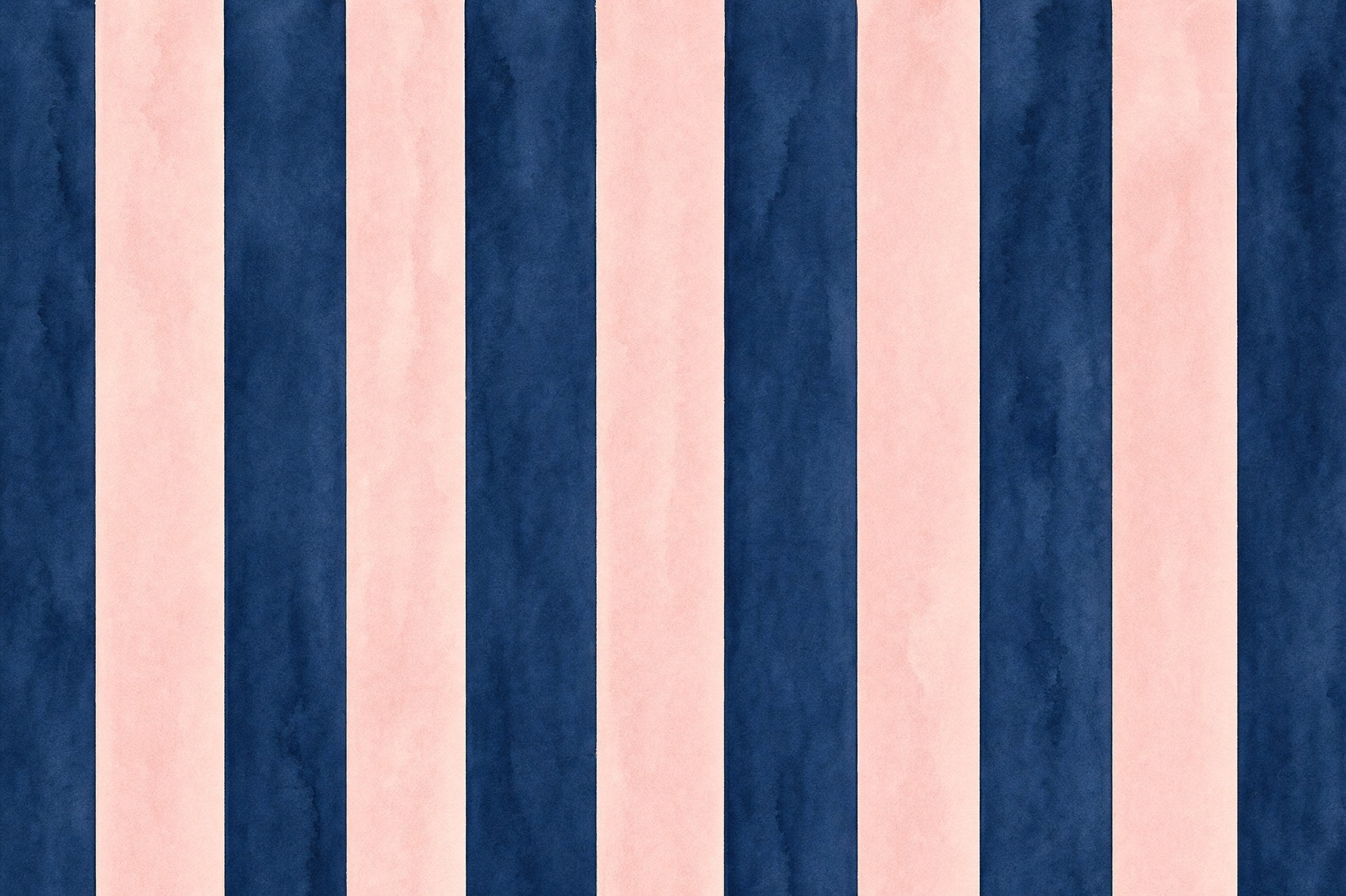 navy and pink striped wallpaper flat