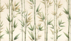 neutral leaf wallpaper pattern shown flat