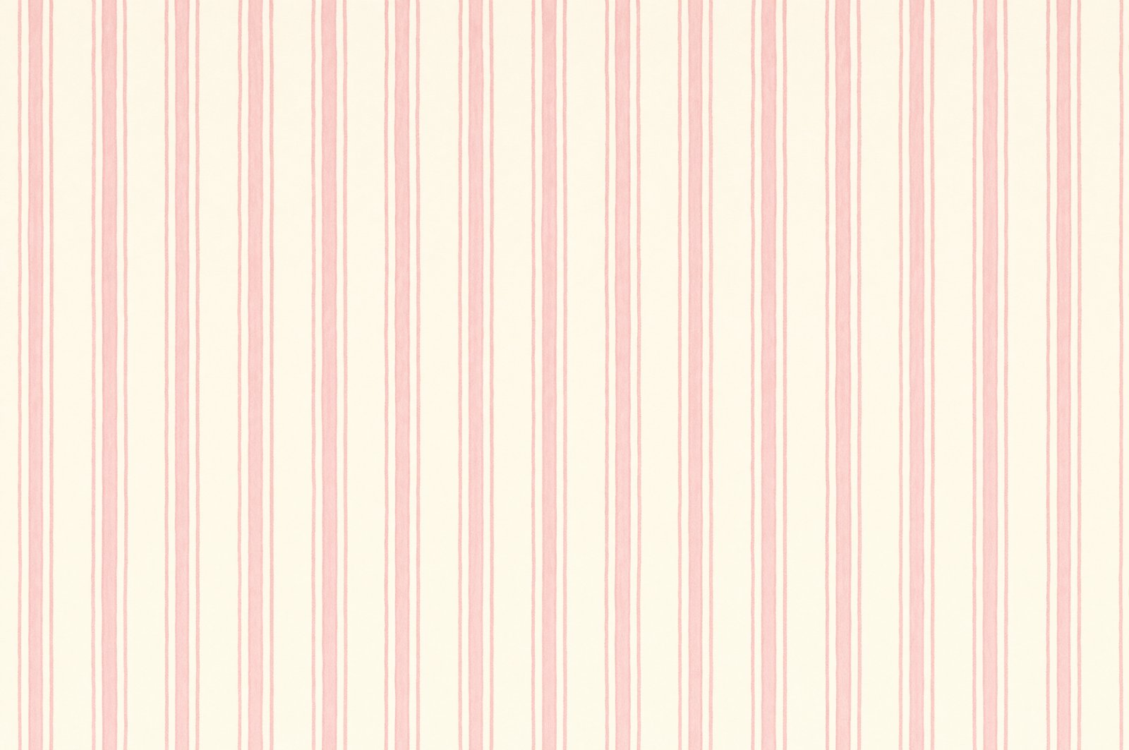pale pink and white striped wallpaper flat