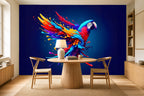 Red Parrot Wallpaper — room scene
