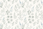 Pastel Sage Green Wallpaper flat design view