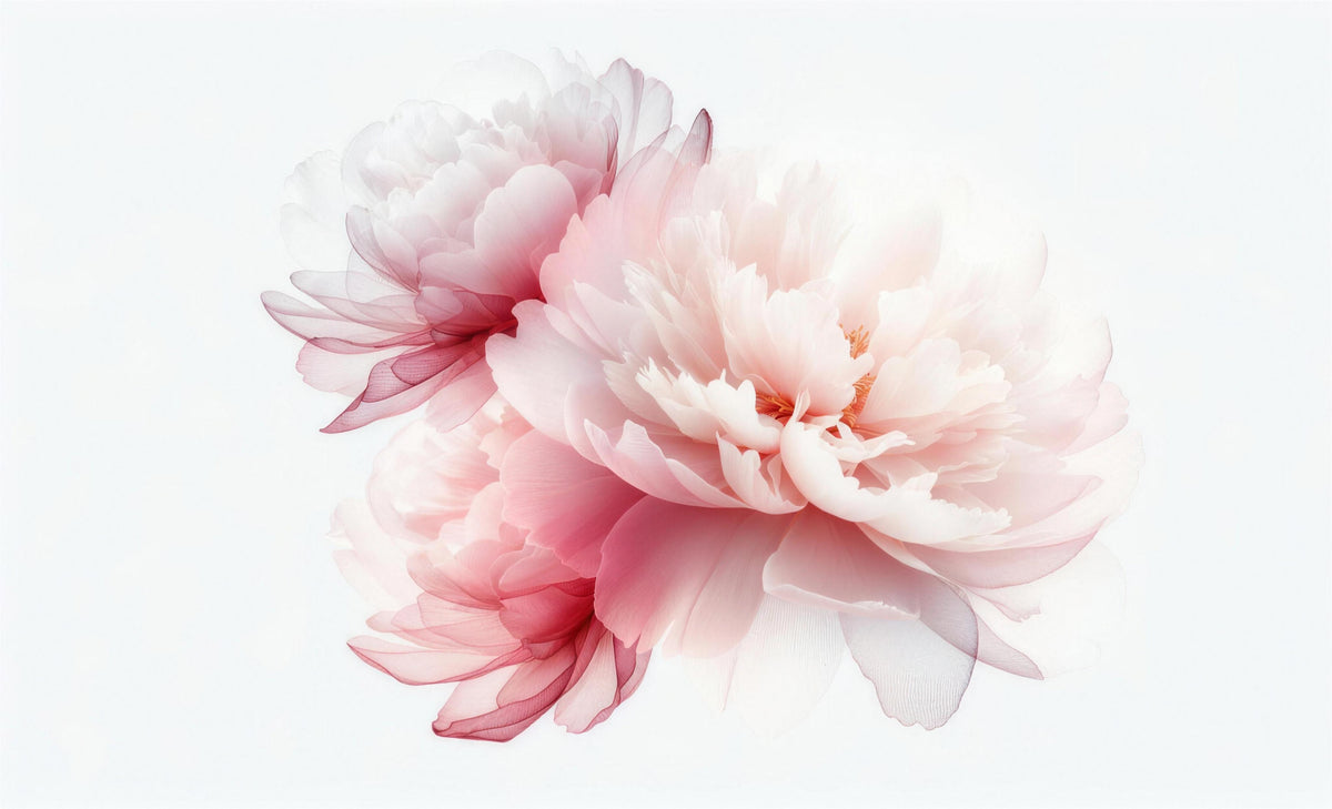 peony wallpaper pattern shown flat