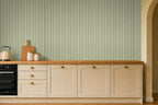 Sage Green kitchen Wallpaper room view 2