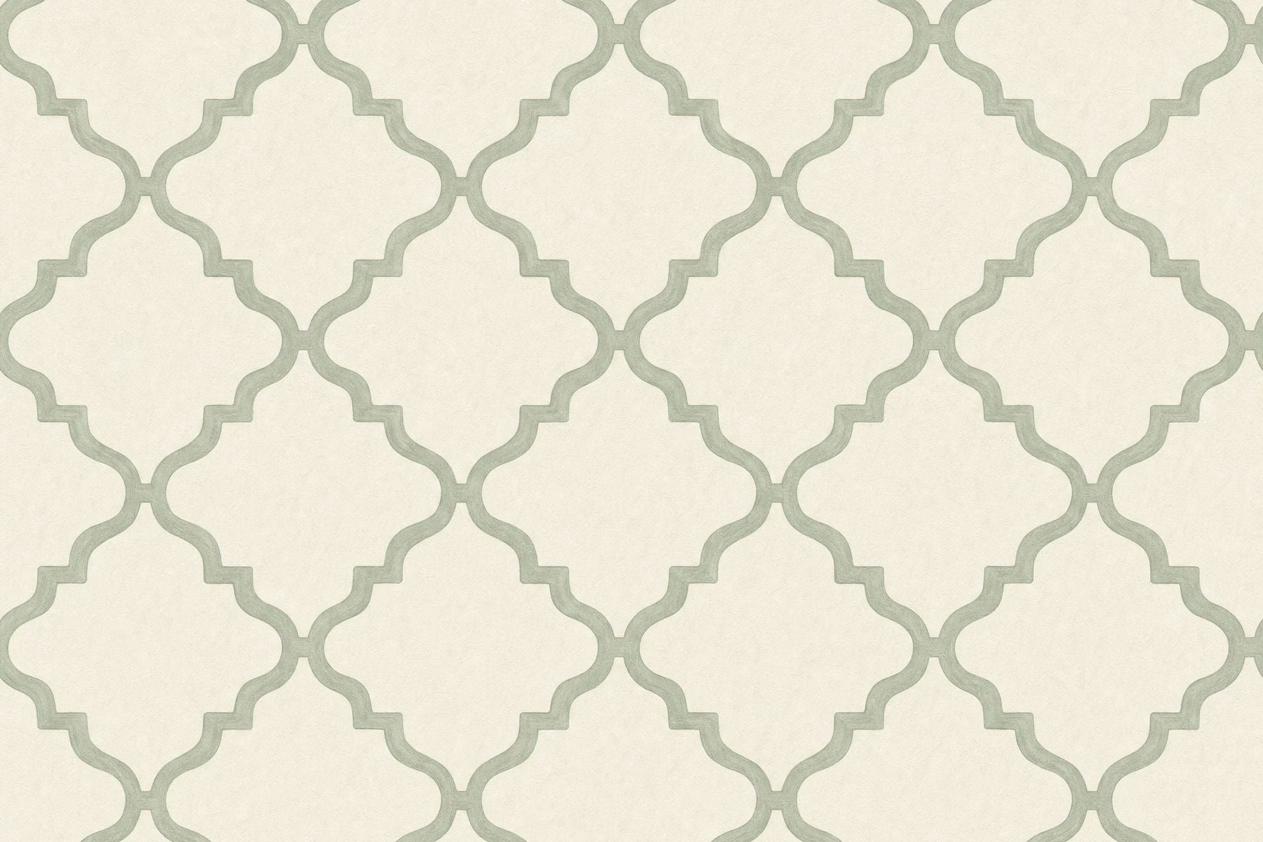 Sage green patterned wallpaper flat design view
