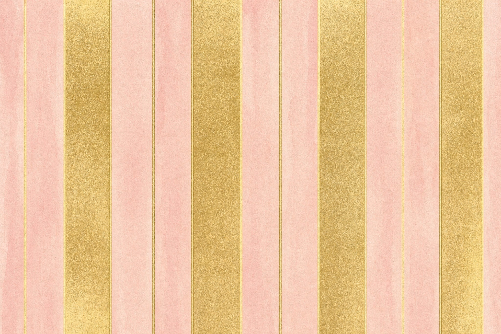 pink and gold striped wallpaper flat