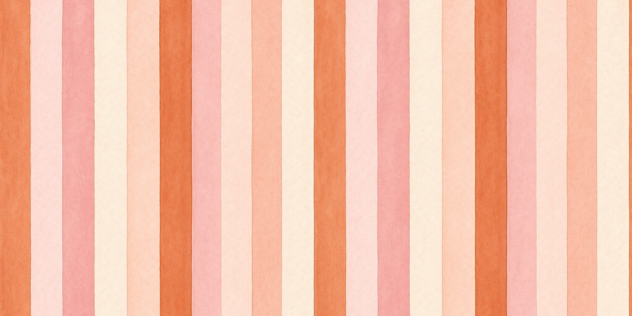pink and orange striped wallpaper flat