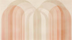 pink panel wallpaper pattern shown flat