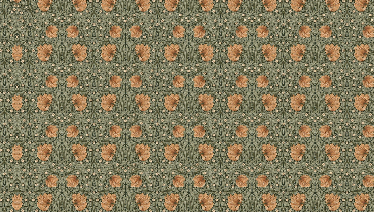 retro-floral-wallpaper flat pattern