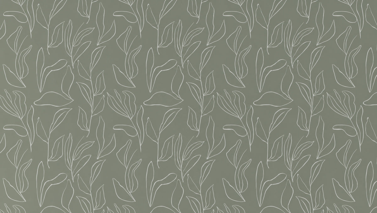 sage-green-floral-wallpaper flat pattern