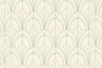 Sage green geometric wallpaper flat design view