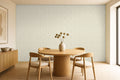 Sage green leaf wallpaper room view 2