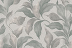 Sage green and silver wallpaper flat design view