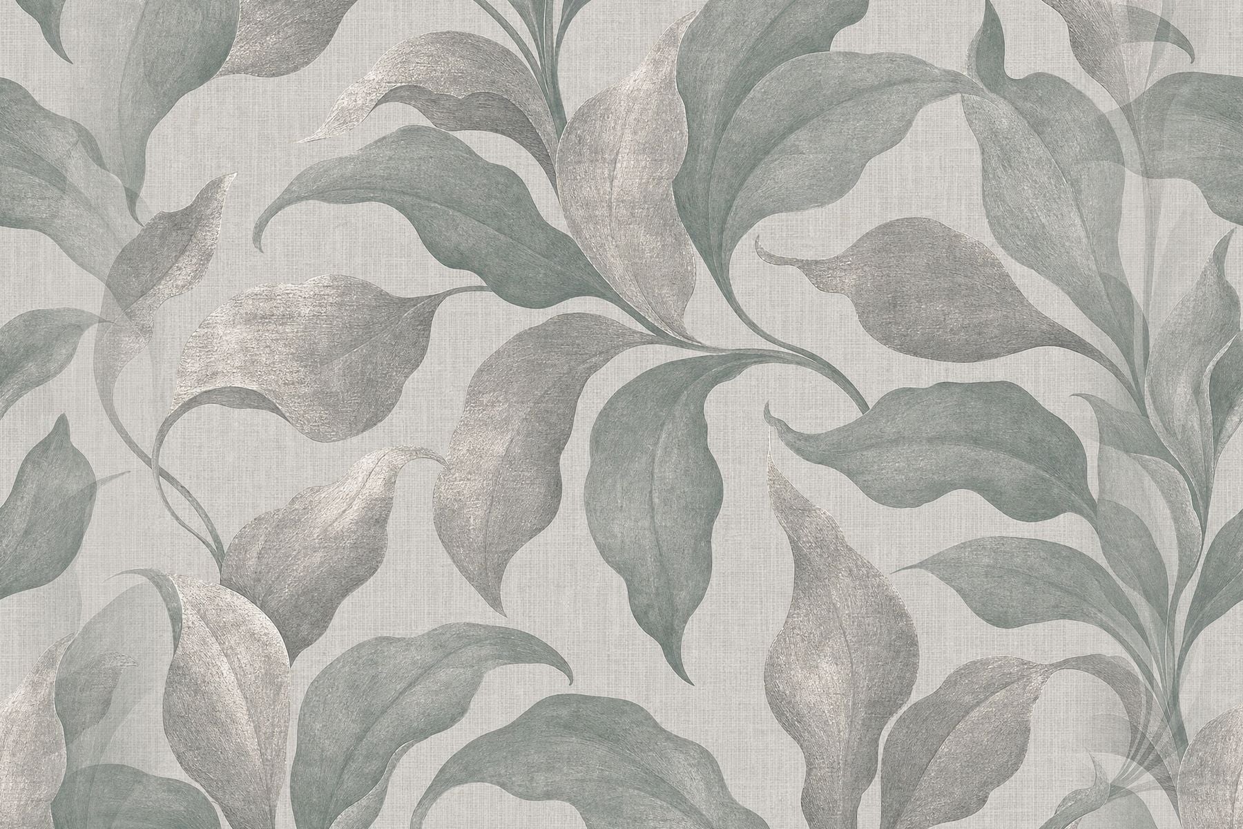 Sage green and silver wallpaper flat design view