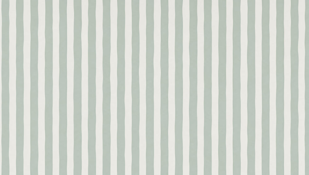 Sage Green Striped Wallpaper design