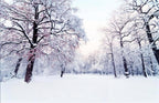 snowy forest wallpaper pattern shown flat