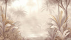 tropical jungle wallpaper pattern shown flat