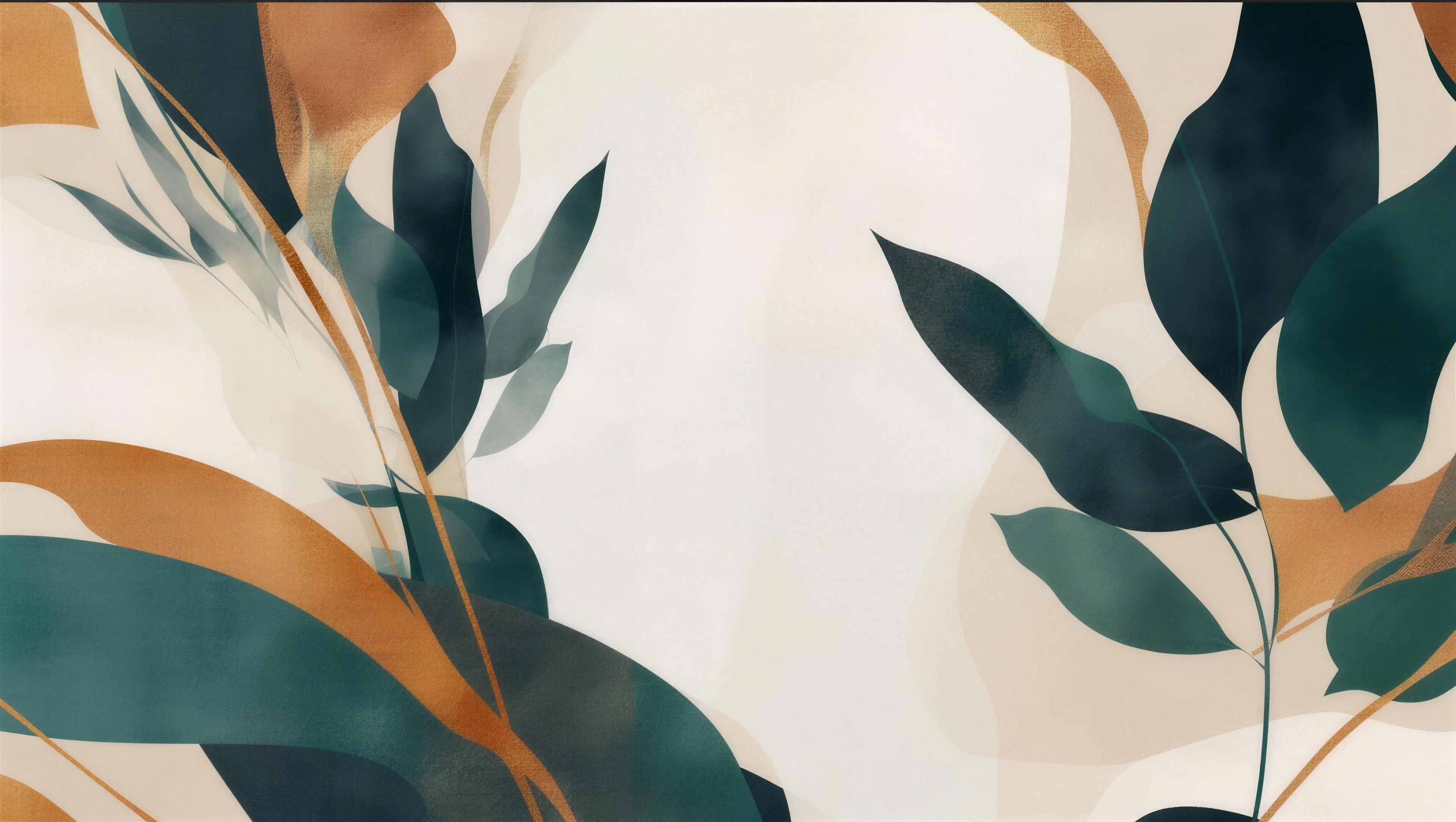 willow leaf panel wallpaper pattern shown flat