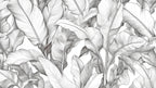 willow leaf wallpaper pattern shown flat