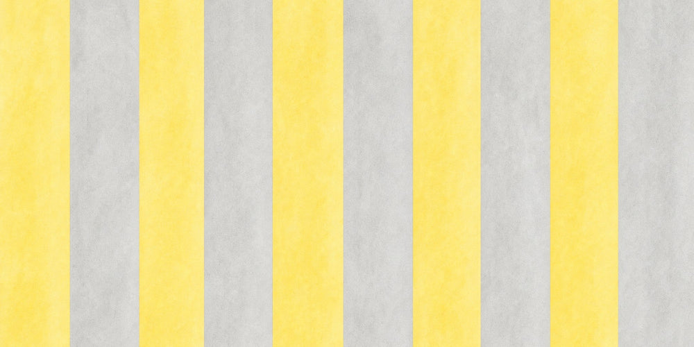 Yellow and gray striped wallpaper design
