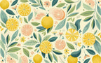 yellow leaf wallpaper pattern shown flat