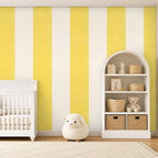yellow striped peel and stick wallpaper room 2